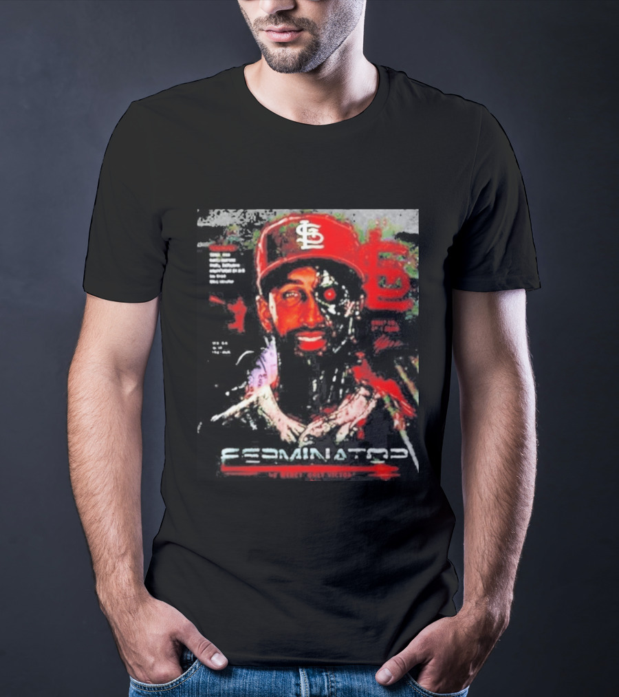2026 St. Louis Cardinals Jose Fermin Ferminator Cyborg T-Shirt