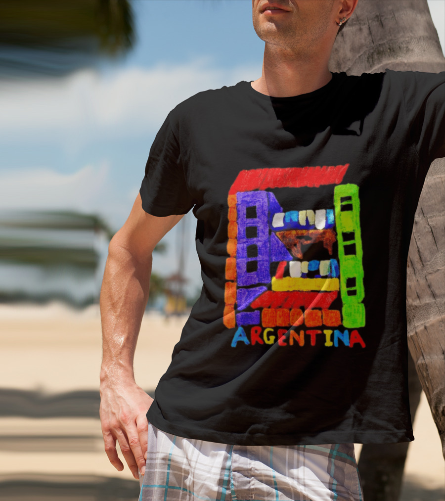 Celebrate Argentina Painted Colorful Urban Architecture T-Shirt