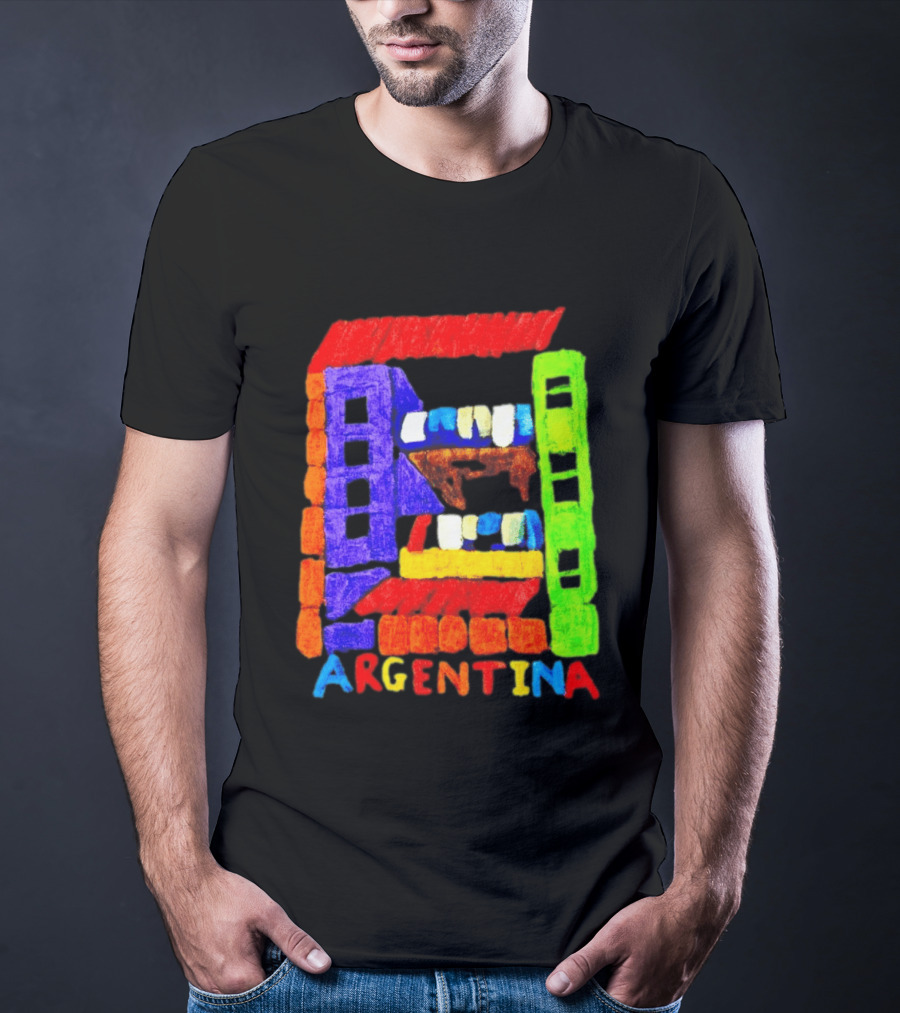 Celebrate Argentina Painted Colorful Urban Architecture T-Shirt