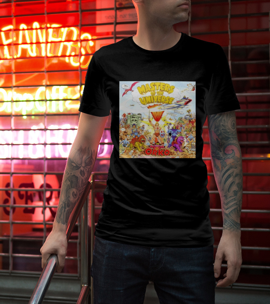 He Man Skeletal Orko Masters Of The Universe Vintage Comic Scene T-Shirt