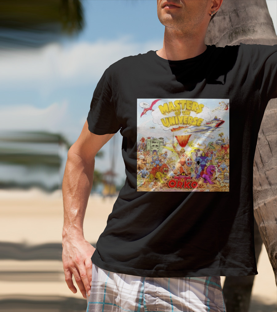 He Man Skeletal Orko Masters Of The Universe Vintage Comic Scene T-Shirt