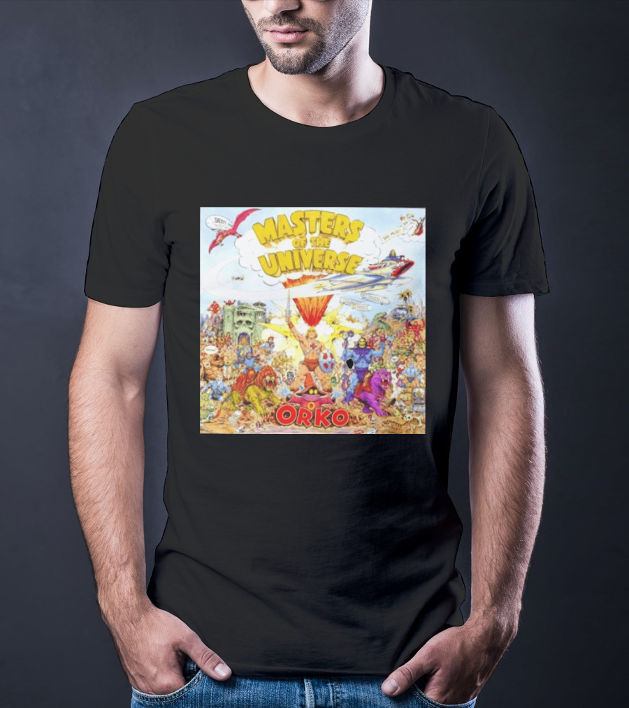 He Man Skeletal Orko Masters Of The Universe Vintage Comic Scene T-Shirt