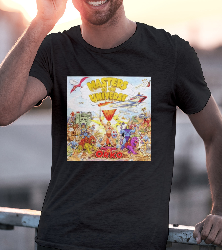He Man Skeletal Orko Masters Of The Universe Vintage Comic Scene T-Shirt