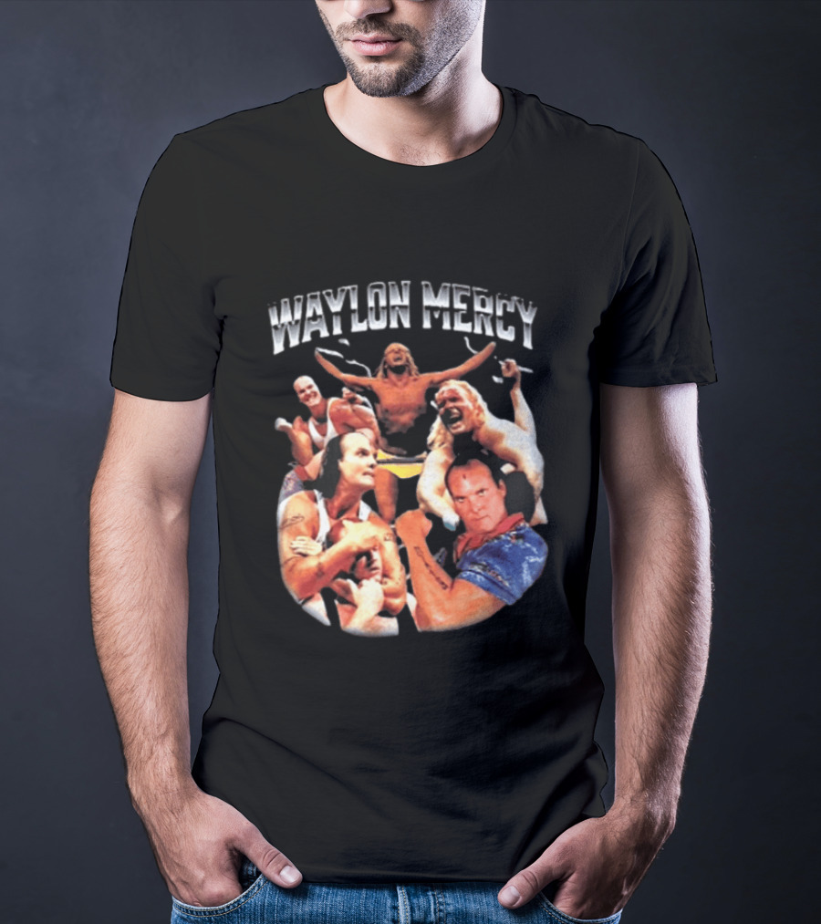 Waylon Mercy WWE Retro Wrestling Kevin Owens Collage T-Shirt