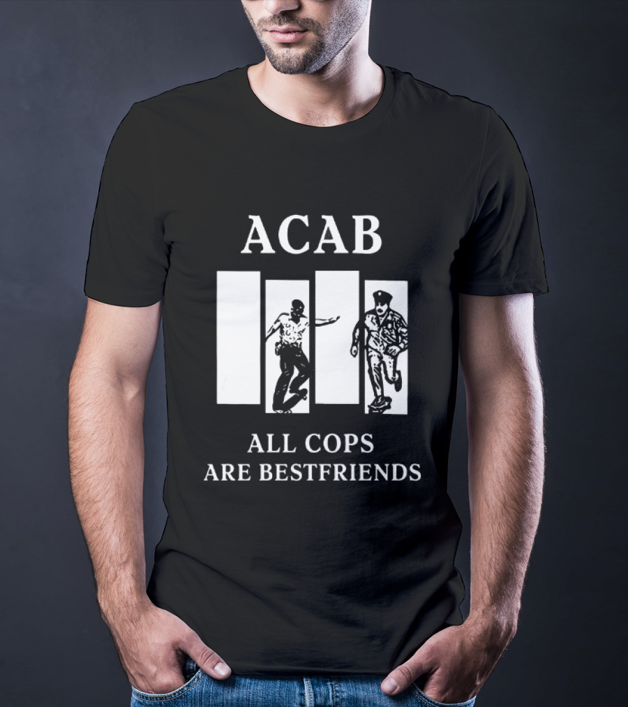ACAB All Cops Are Bestfriends Running Bars Concept T-Shirt