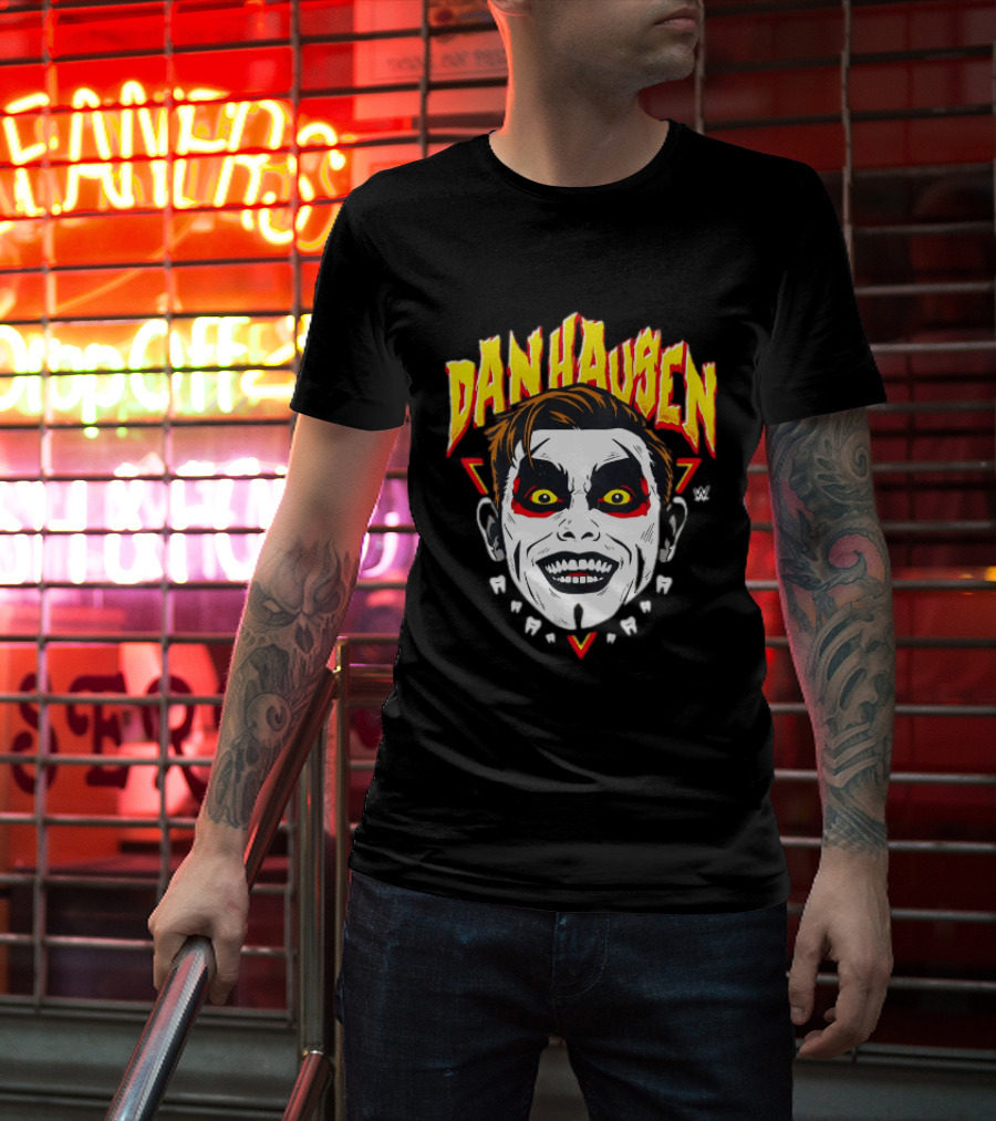 Danhausen Face Paint Yellow Eyes Red Triangle WWE T-Shirt