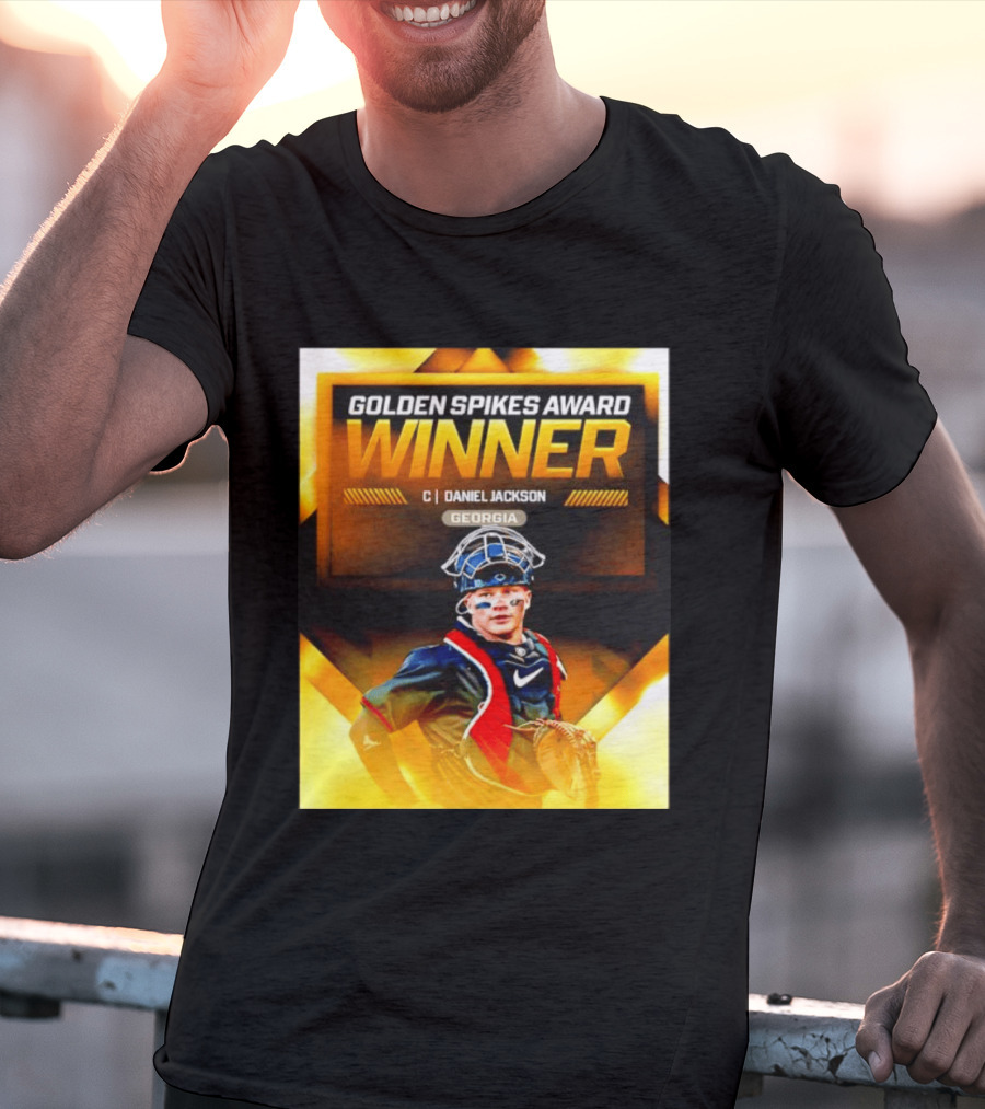Golden Spikes Award Winner Daniel Jackson Georgia Catcher T-Shirt