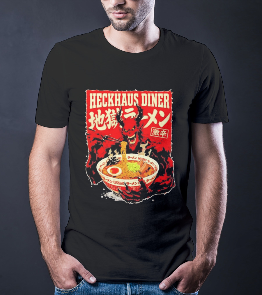 Heckhaus Diner Hell Ramen Devil Spicy Challenge T-Shirt