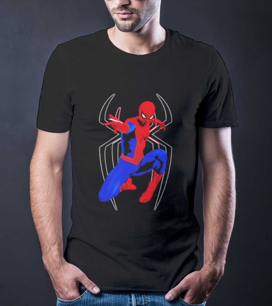 Spider Man Marvel Web Shooting Comic Book Action T-Shirt
