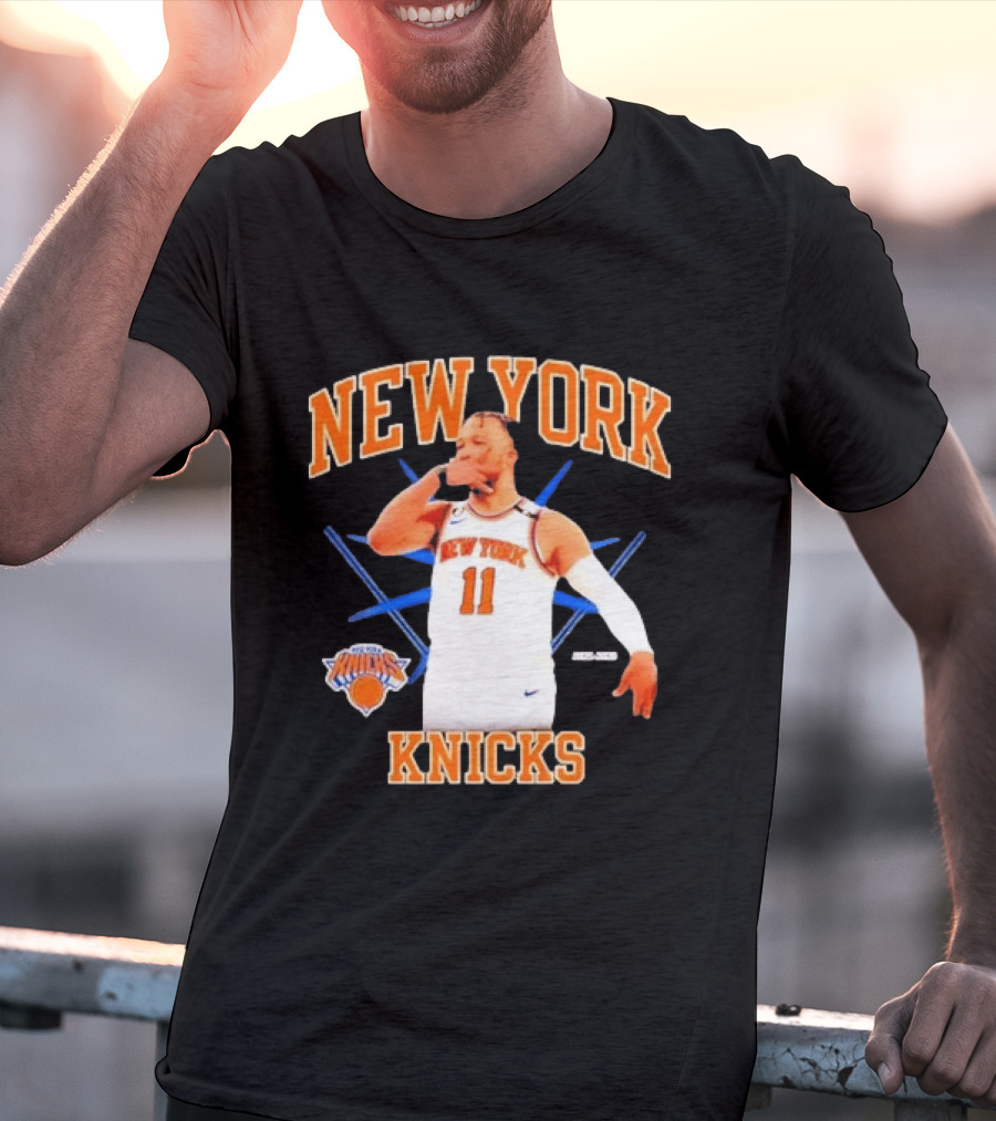 New York Knicks Jalen Brunson 11 NBA Basketball 3 Point 2026 T-Shirt