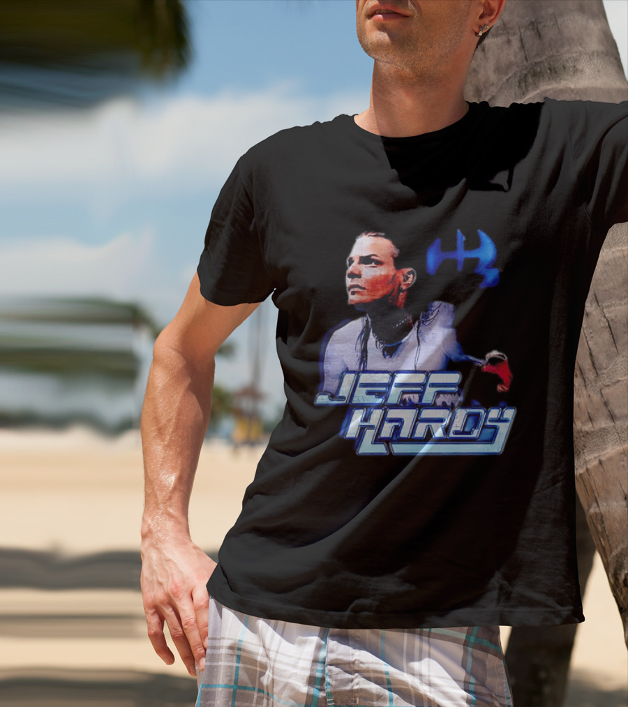 Jeff Hardy WWE Superstar Blue And Red T-Shirt