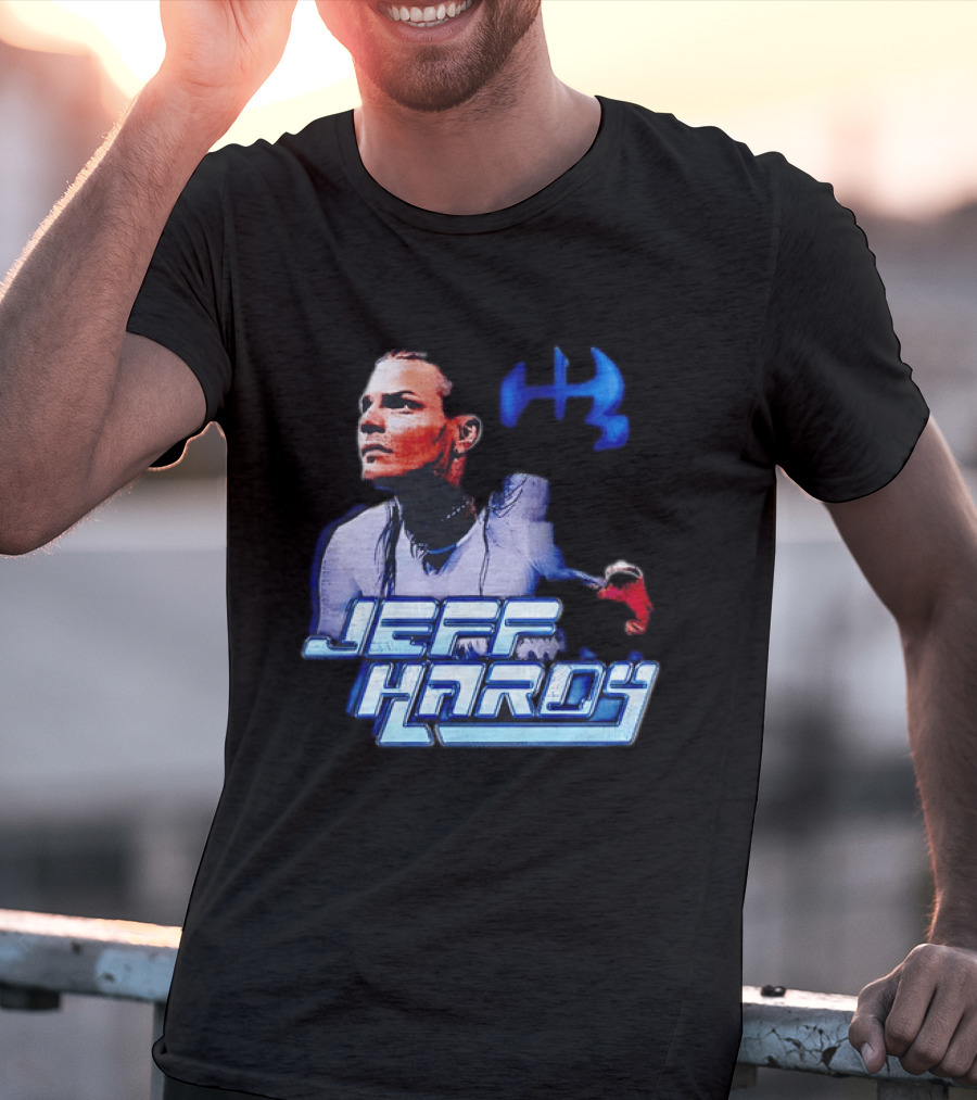 Jeff Hardy WWE Superstar Blue And Red T-Shirt