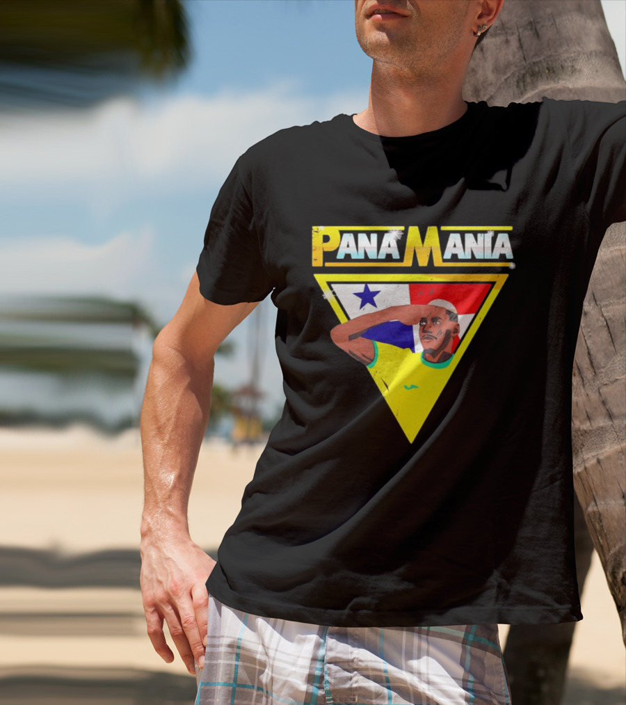 Pana Mania José Córdoba Salute Panama Flag Triangle T-Shirt