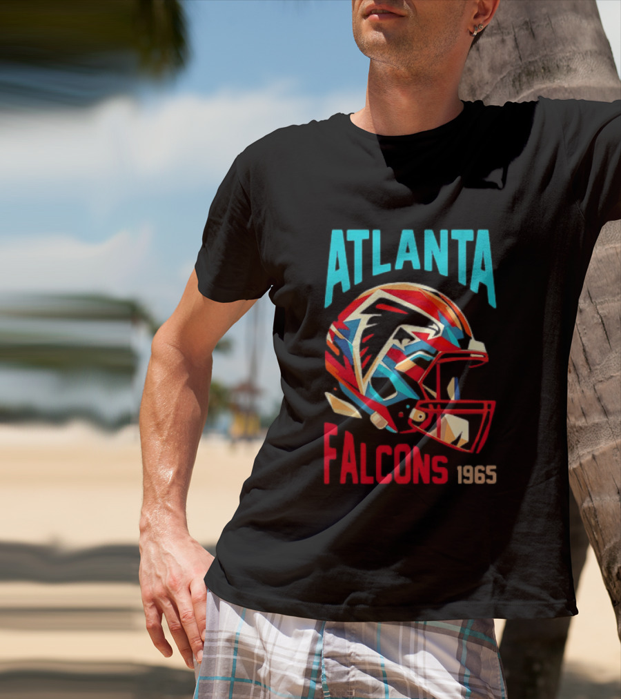 Atlanta Falcons 1965 Helmet Vintage Football Team T-Shirt