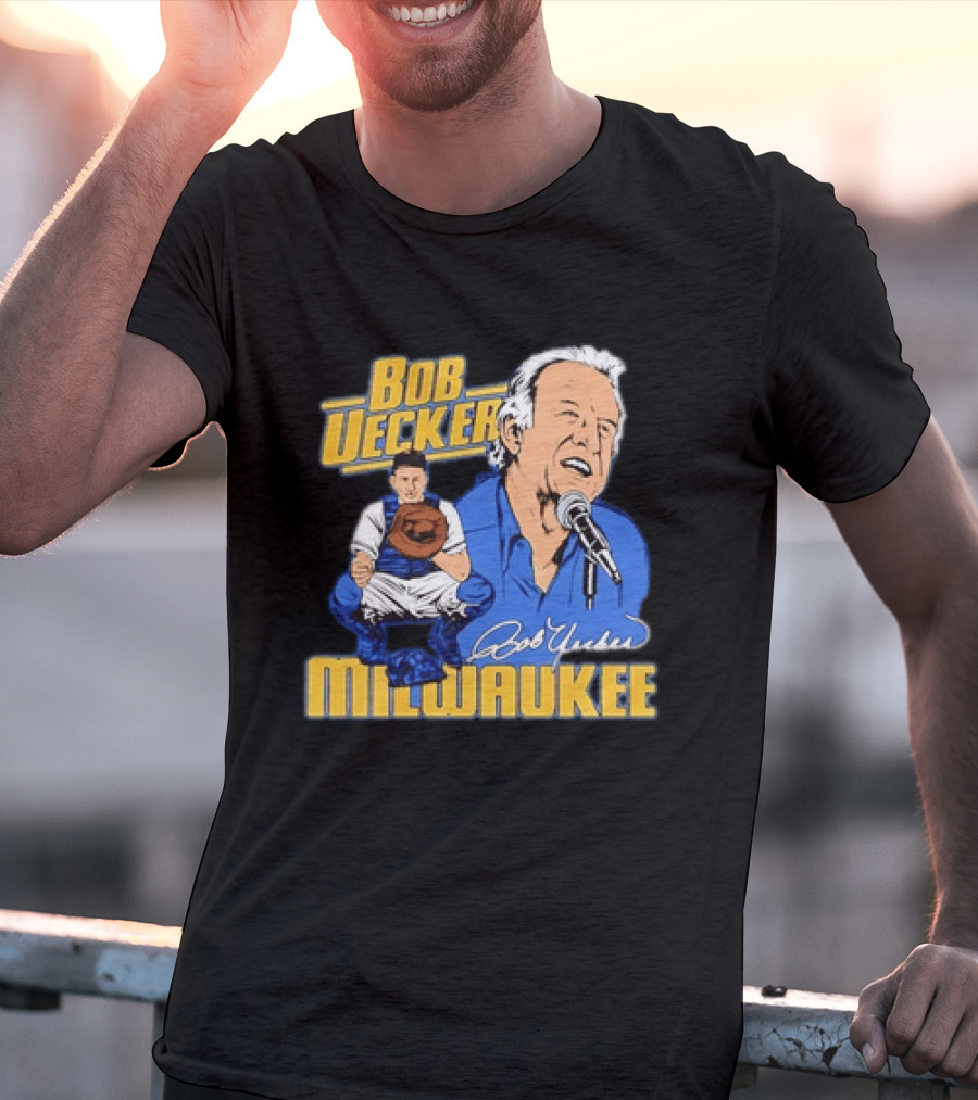 Bob Uecker Milwaukee Catcher Microphone 2026 T-Shirt