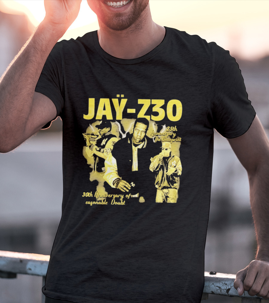 Jay Z30 Celebrating 25th Anniversary The Blueprint 30th Anniversary Reasonable Doubt T-Shirt