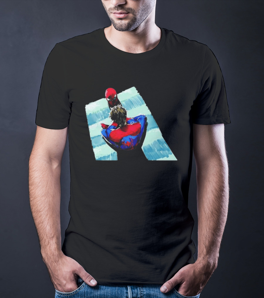 Spider Man Peter Parker Marvel Cinematic Universe Dual Perspective T-Shirt