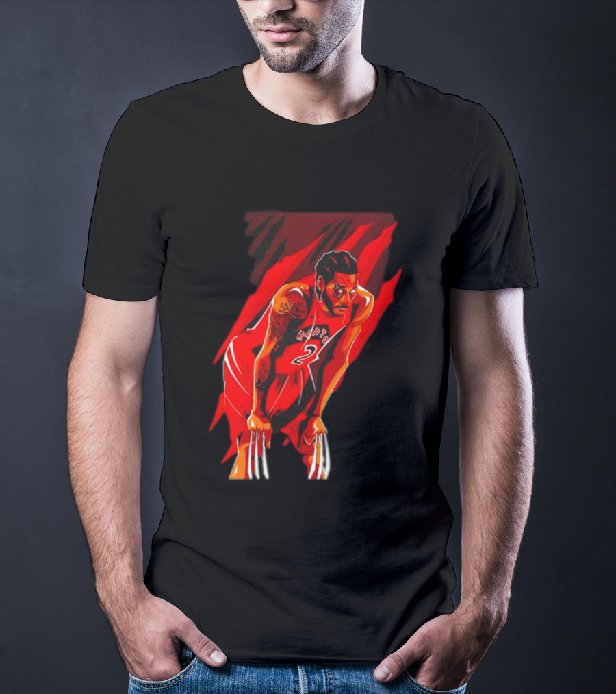 Kawhi Leonard Wolverine Claws Toronto Raptors 2 Jersey Return T-Shirt