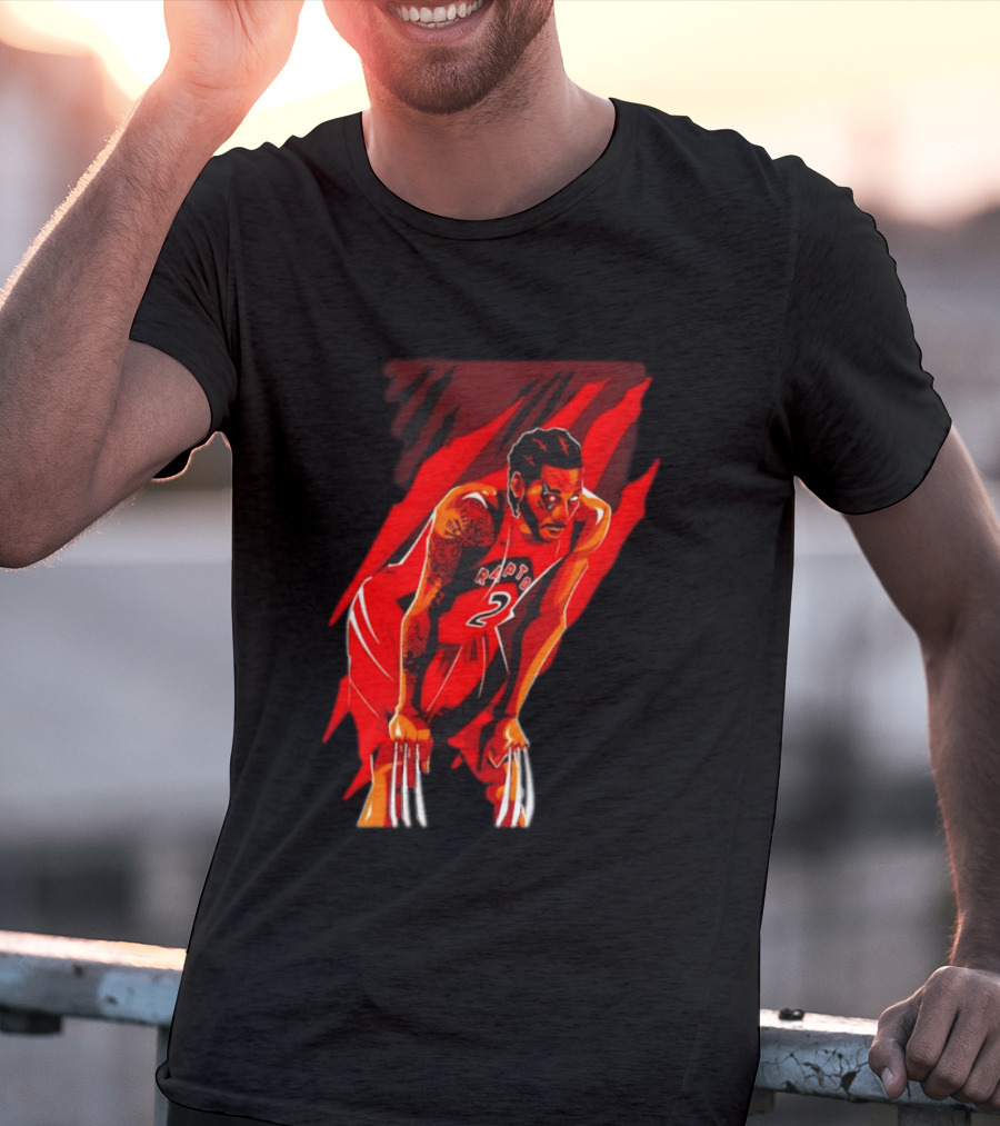 Kawhi Leonard Wolverine Claws Toronto Raptors 2 Jersey Return T-Shirt