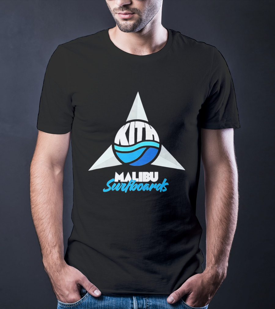 Kith Malibu Surfboards Triangular Wave Aesthetic T-Shirt