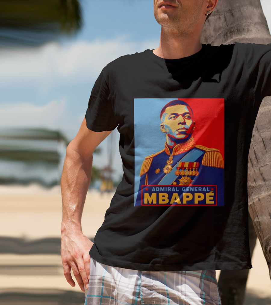Admiral General Mbappe Propaganda Football T-Shirt