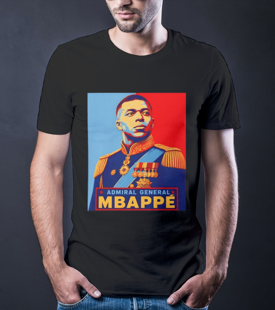 Admiral General Mbappe Propaganda Football T-Shirt
