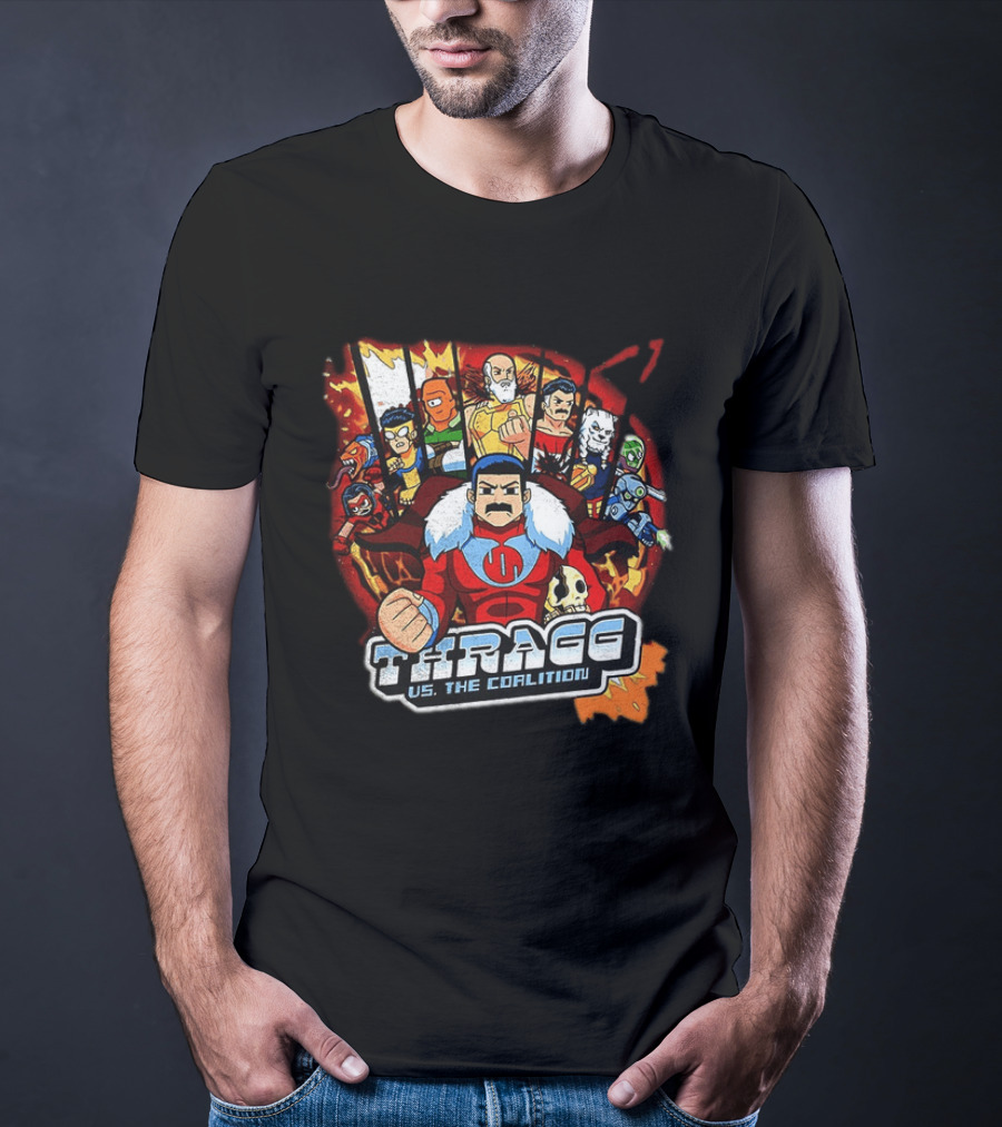 Thragg Vs The Coalition Invincible Scott Pilgrim Characters T-Shirt