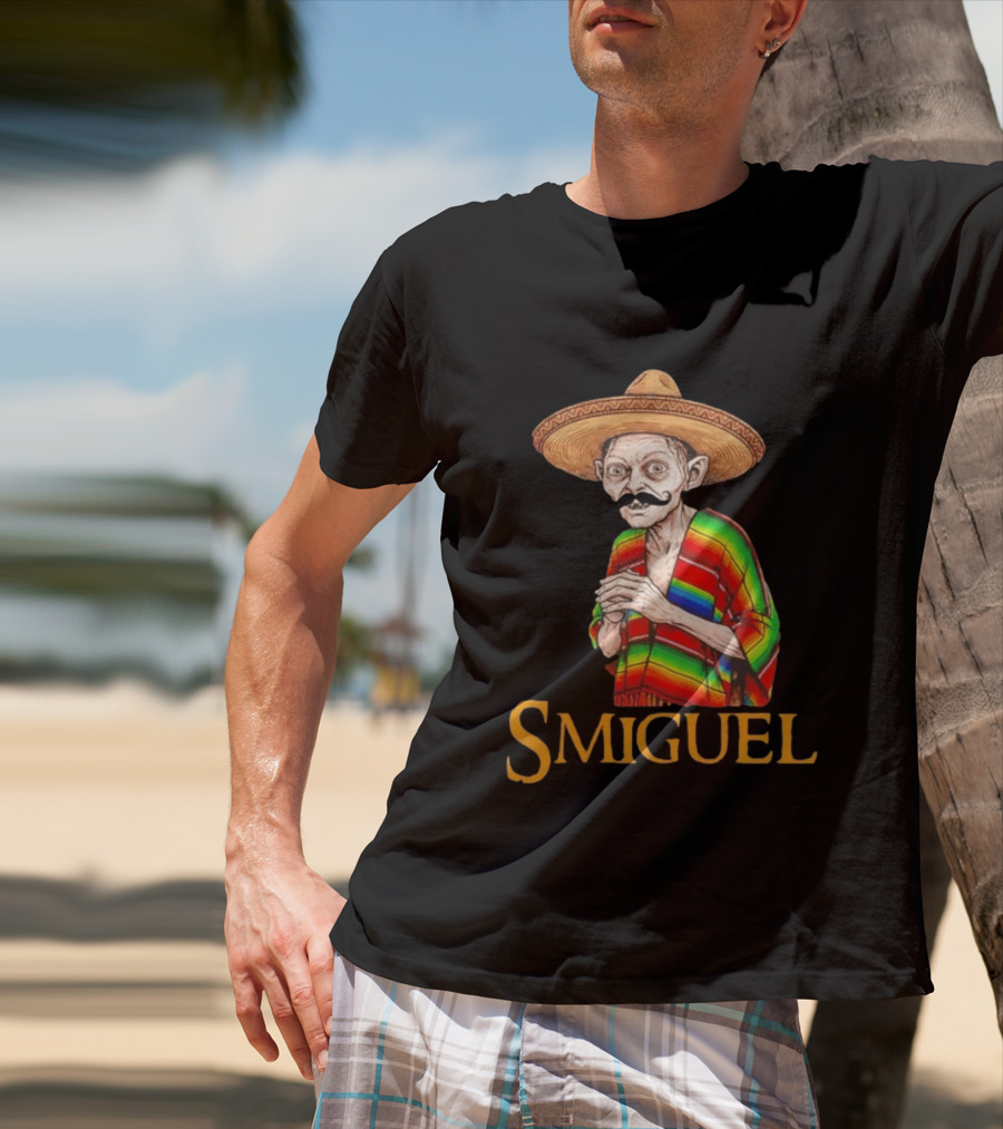 Smiguel Gollum Sombrero Rainbow Poncho T-Shirt