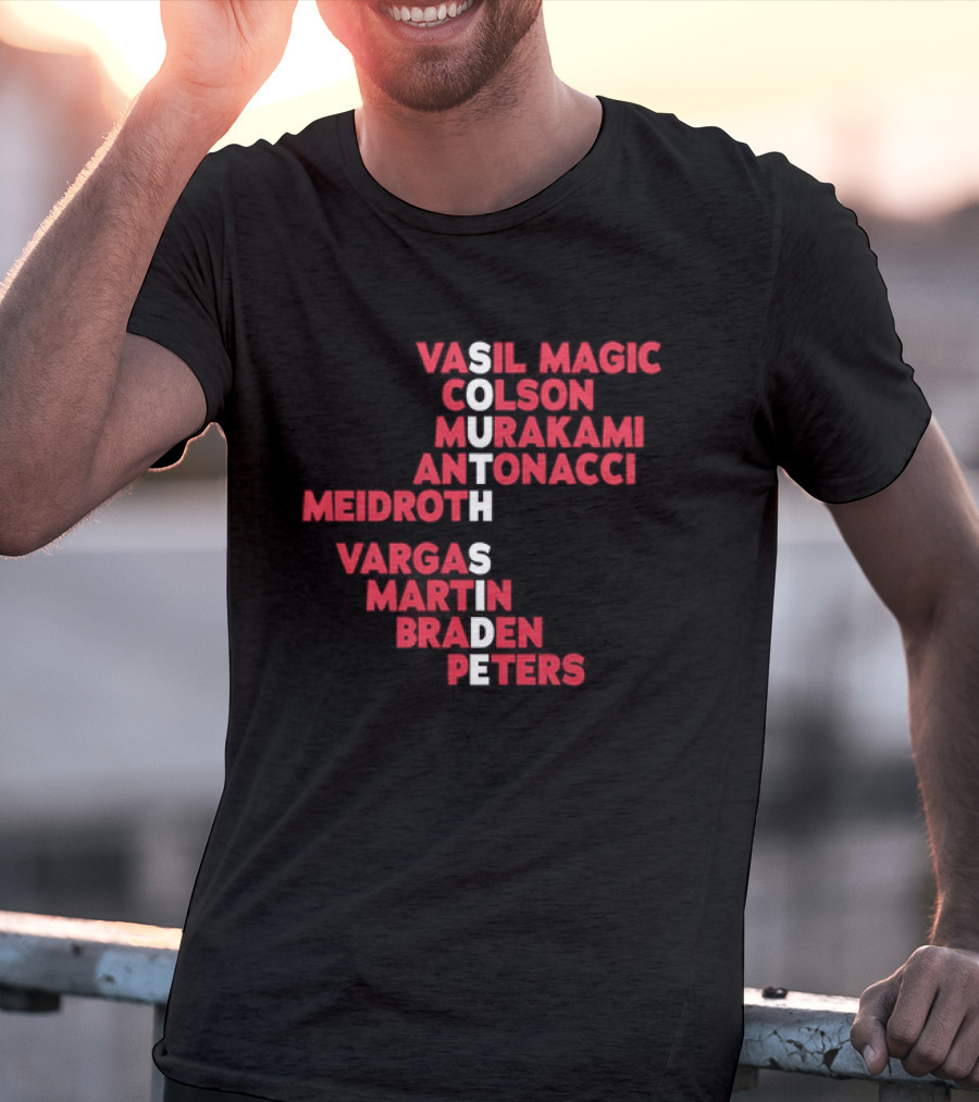 South Side 2026 Baseball Roster Vasil Magic Colson Murakami Antonacci Reidroth Vargas Martin Braden Peters T-Shirt