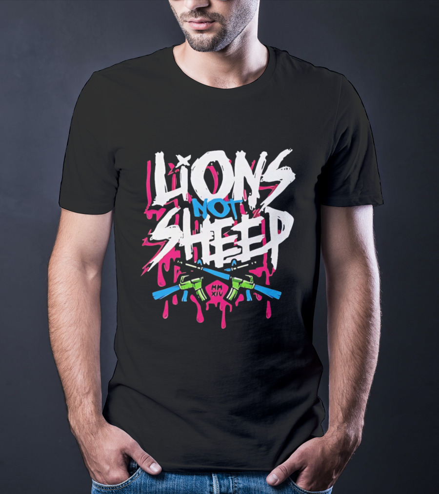Lions Not Sheep MM XIV AR 15 Rifles T-Shirt