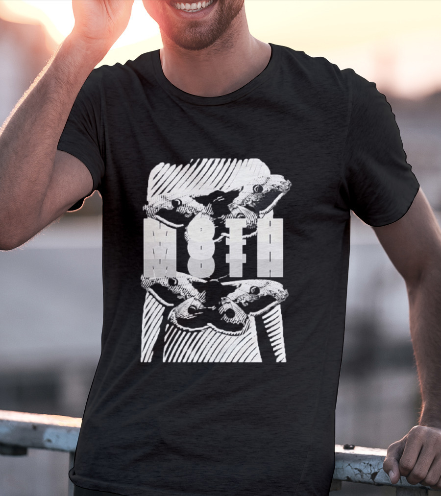 Moth Wings Reflective Optical Illusion T-Shirt