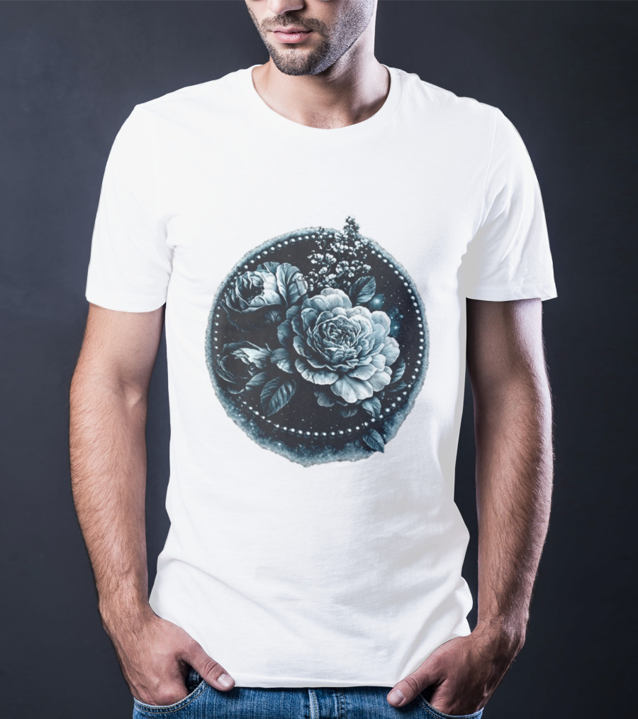 Cape Fear Nevaeh Valentine Floral Muscle Peonies T-Shirt
