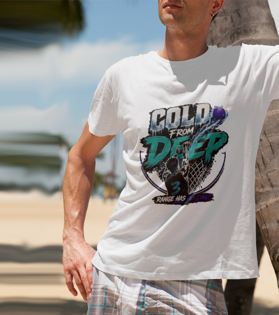 Cold From Deep Range Has No Limit Basketball 3 T-Shirt