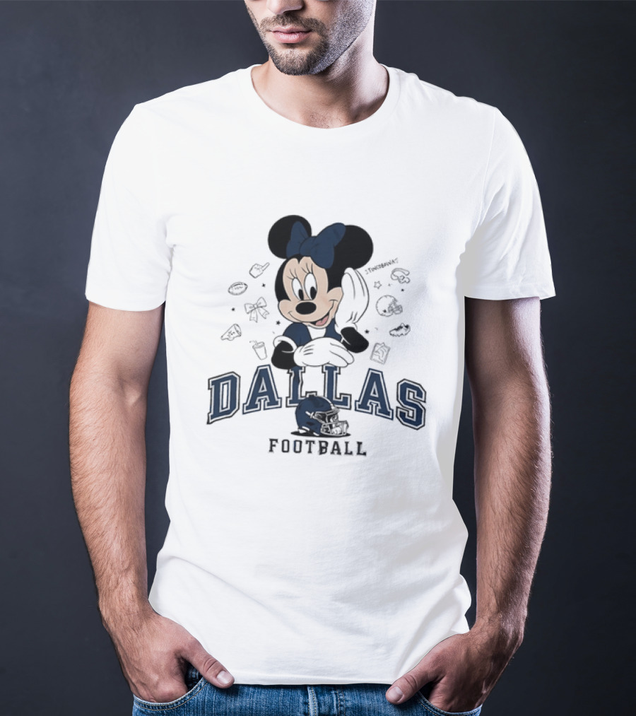 Dallas Cowboys Minnie Mouse Football Collaboration T-Shirt