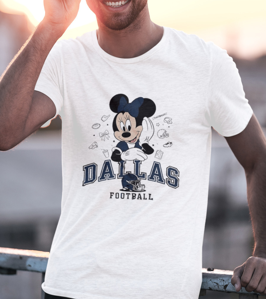 Dallas Cowboys Minnie Mouse Football Collaboration T-Shirt