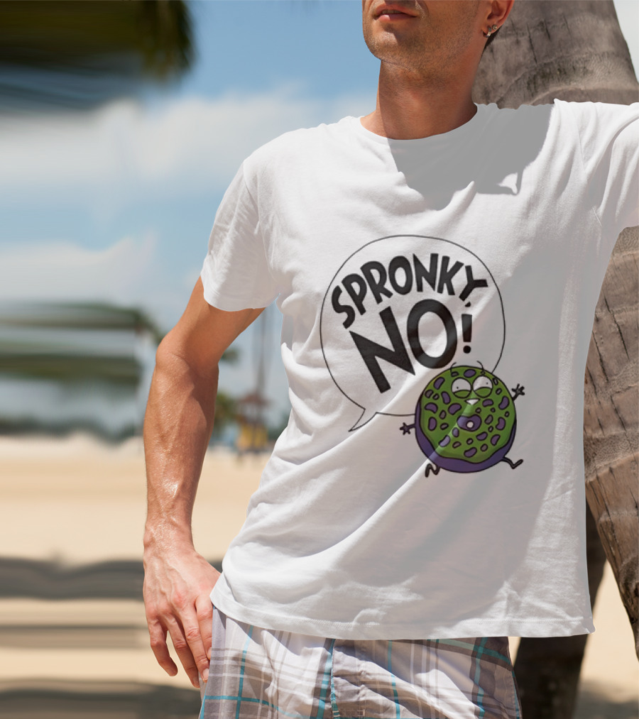 Donut Squad Spronky No Green Cartoon Doughnut T-Shirt