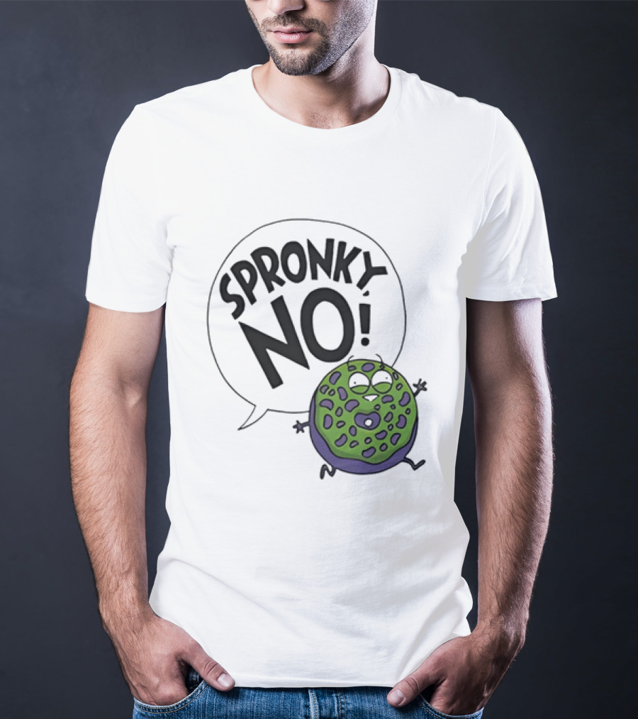 Donut Squad Spronky No Green Cartoon Doughnut T-Shirt