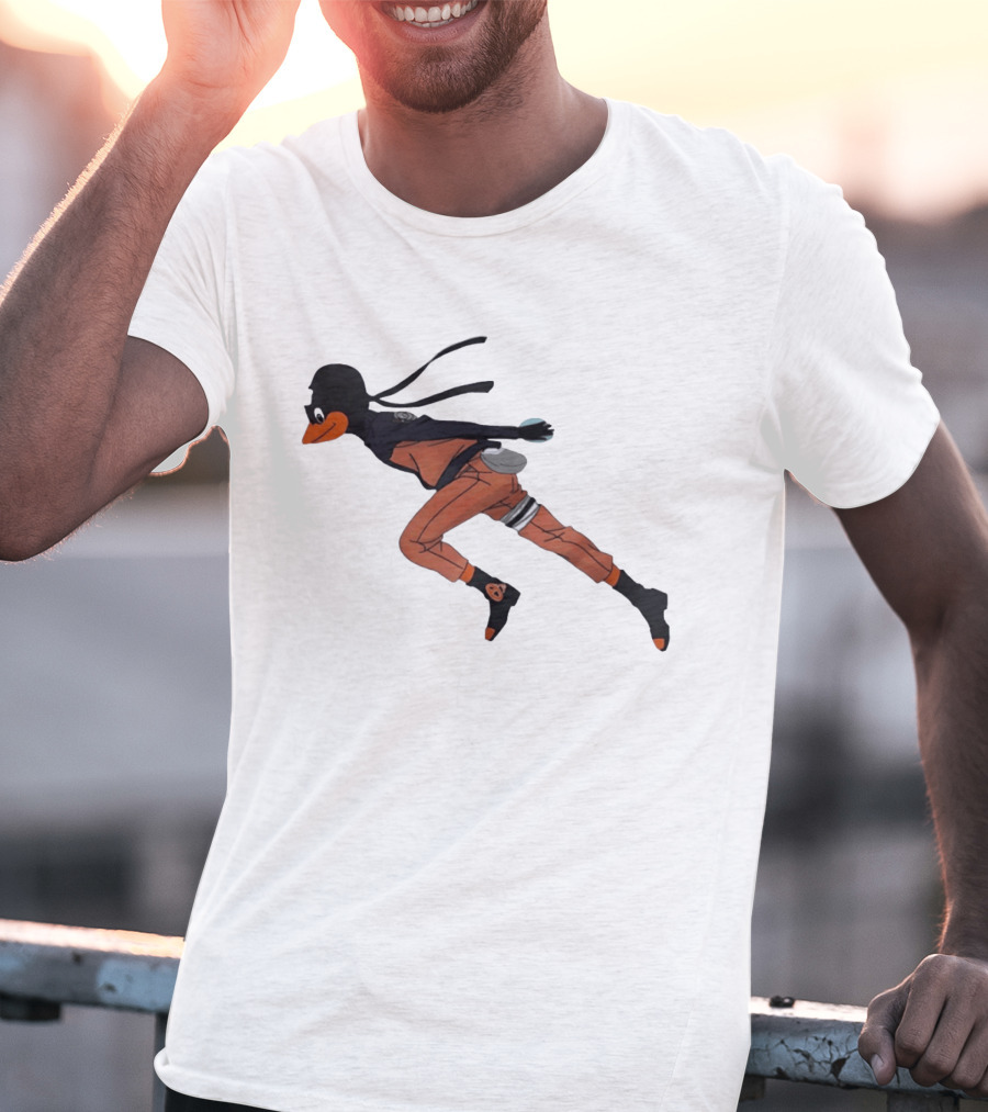 Naruto Uzumaki Duck Running Ninja Clan T-Shirt