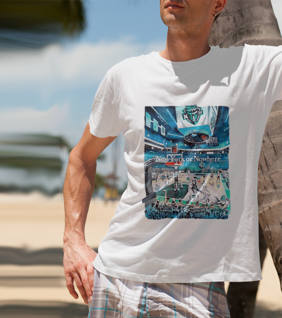 Gavin Snider New York Liberty Basketball New York Or Nowhere Stadium Scene T-Shirt