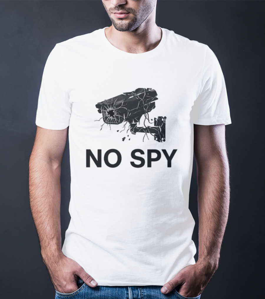 No Spy Surveillance Camera Privacy Anti Surveillance Gadsden Flag T-Shirt