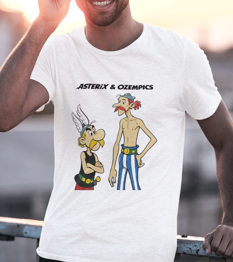 Asterix And Ozempics Thin Obelix Comic T-Shirt