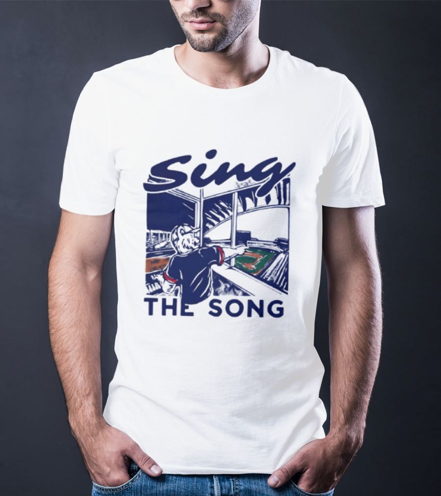 Sing The Song Chicago Cubs Clark The Cub Baseball Stadium Music T-Shirt