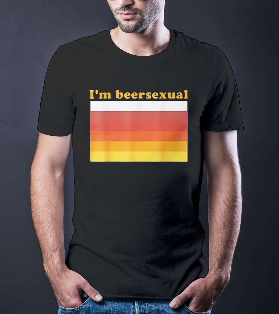 I'm Beersexual Beer Lover Striped Beer T-Shirt