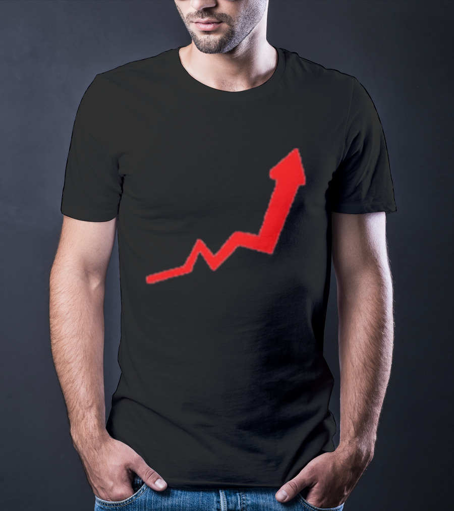 Dayu Stock Market Rising Chart Arrow Trending Upwards Stop Stock T-Shirt