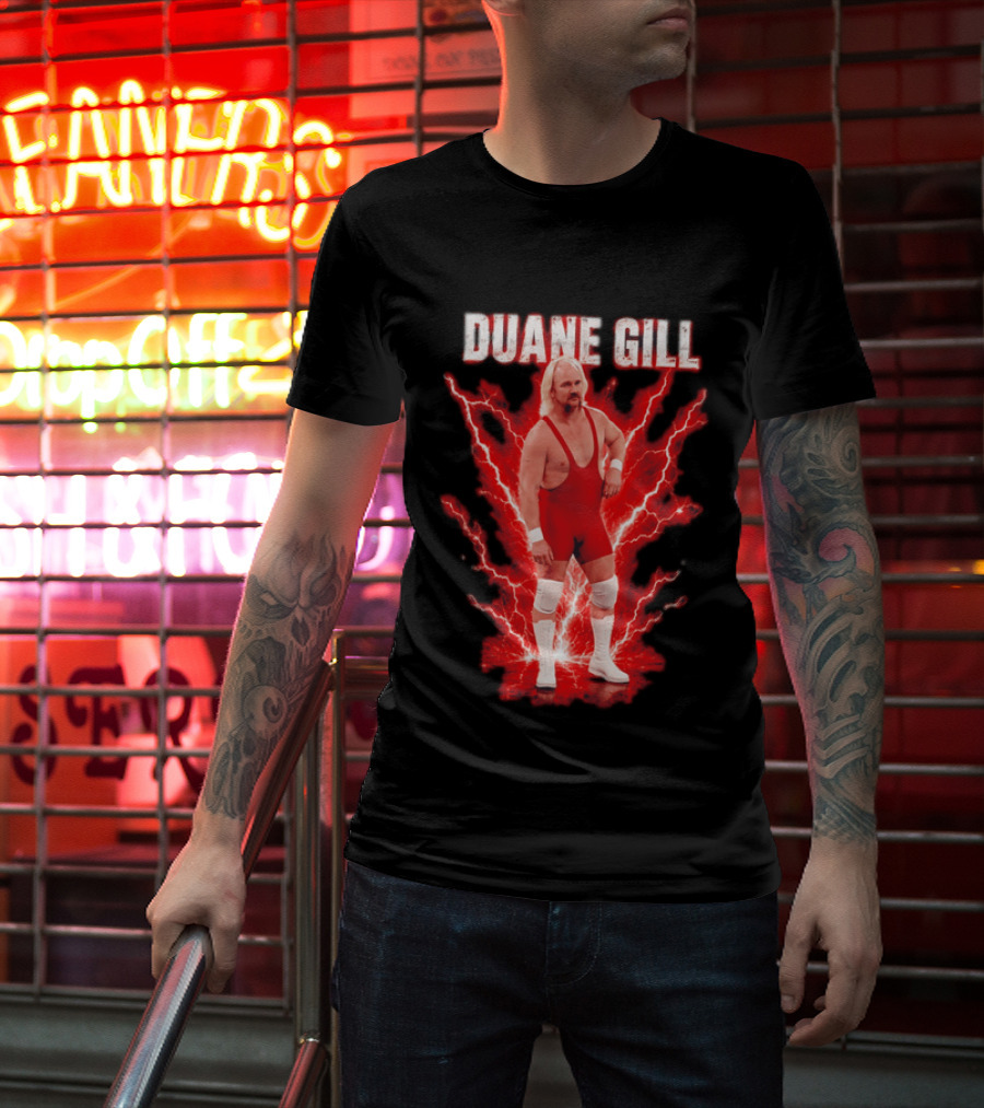 Duane Gill Professional Wrestling Wrestler Red Lightning Outfit T-Shirt