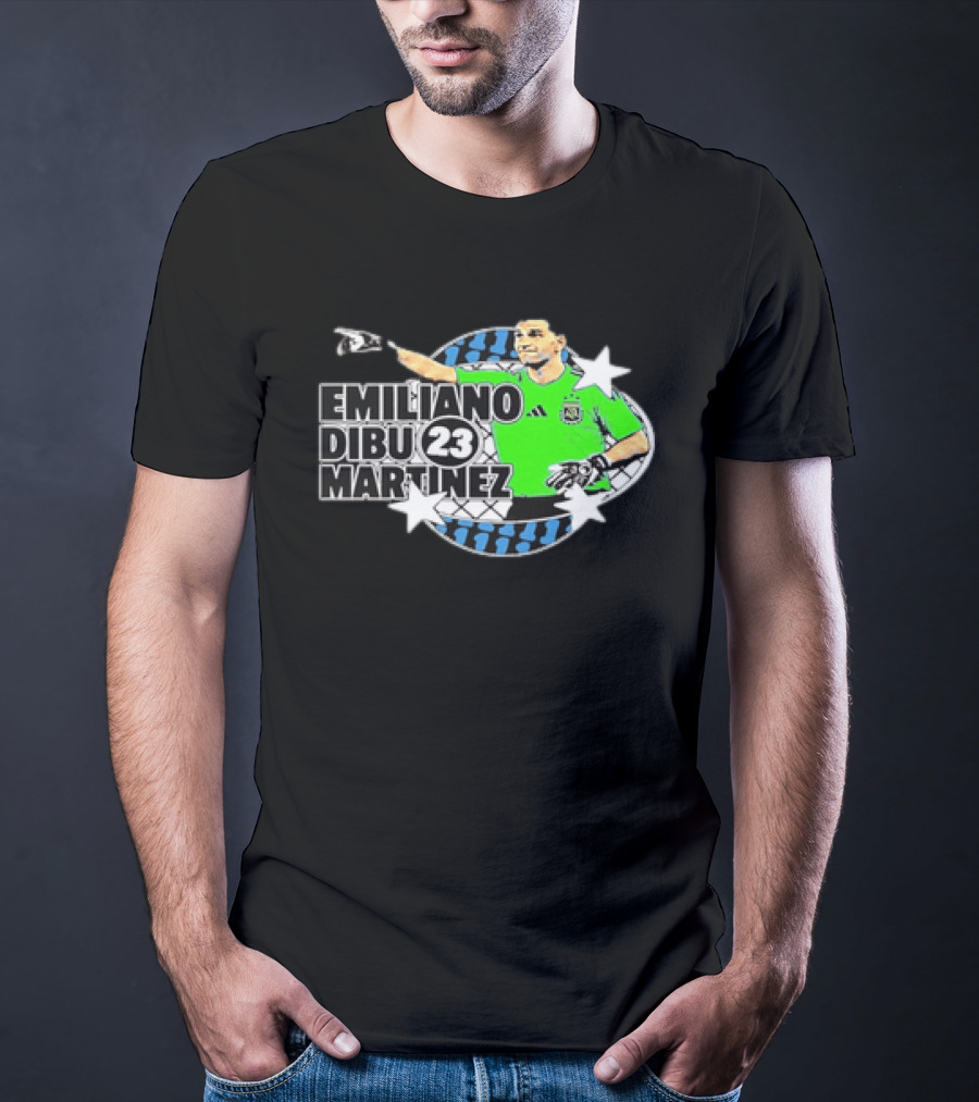 Emiliano Dibu Martinez 23 Argentina National Team Bootleg Stars Net T-Shirt