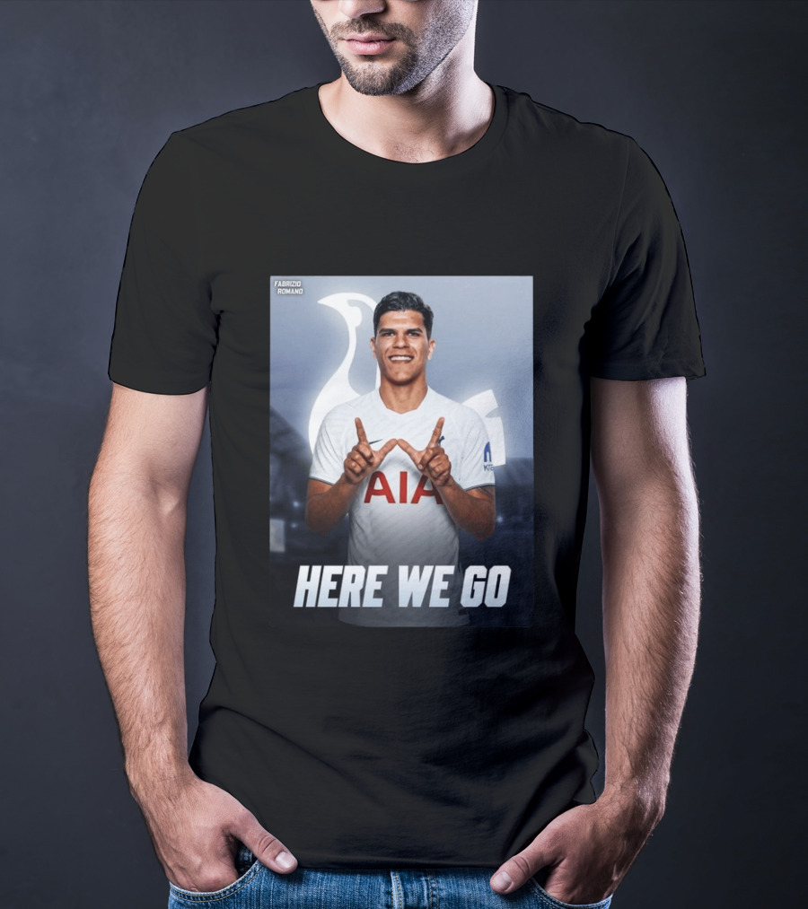 Fabrizio Romano Mateus Fernande Tottenham Here We Go T-Shirt
