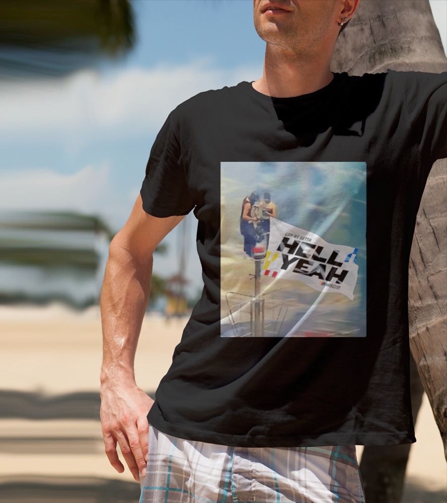 NASCAR Hell Yeah Flag Racing Enthusiast Motorsports Fans T-Shirt