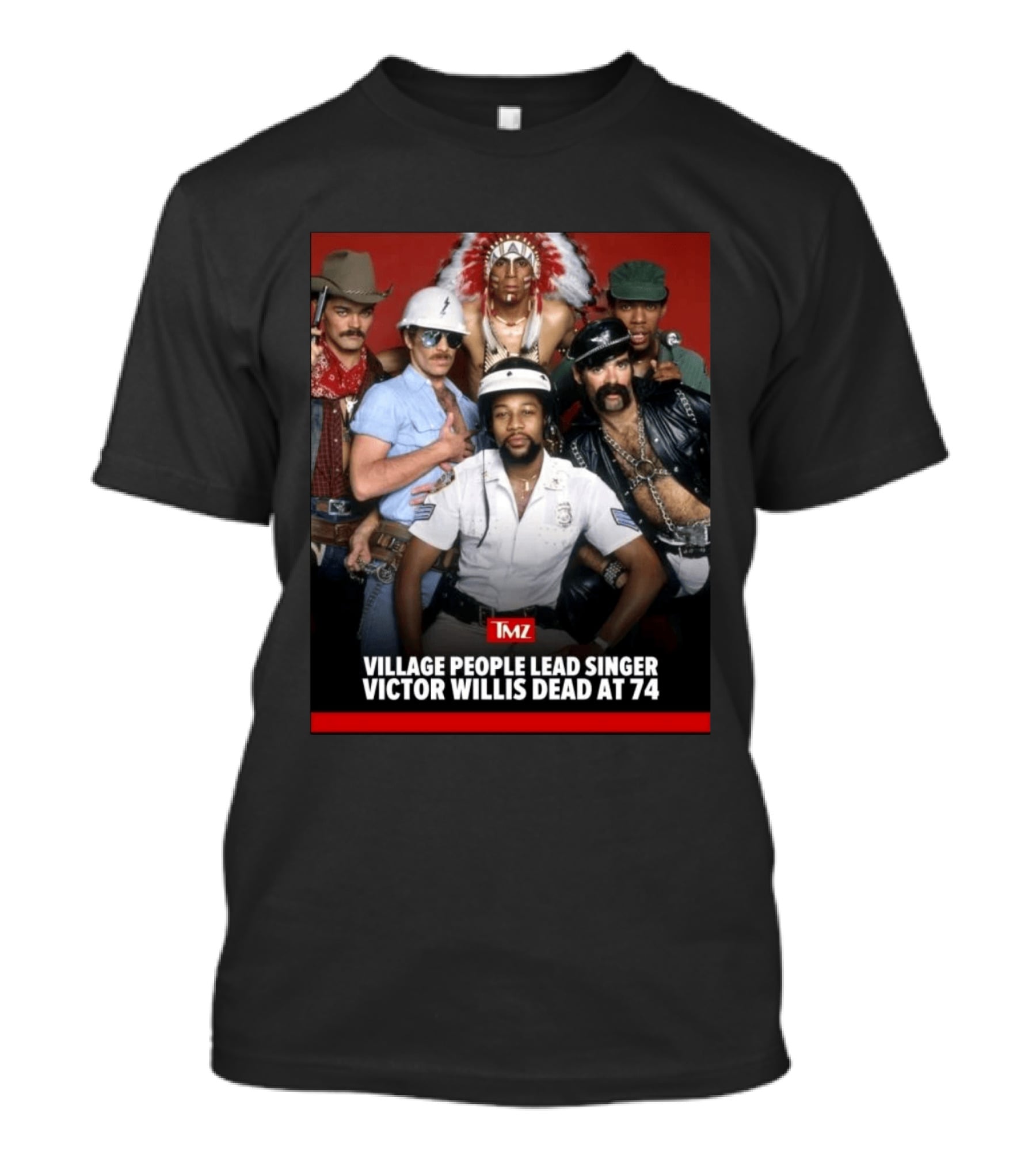 TMZ Village People Lead Singer Victor Willis Dead At 74 T-Shirt
