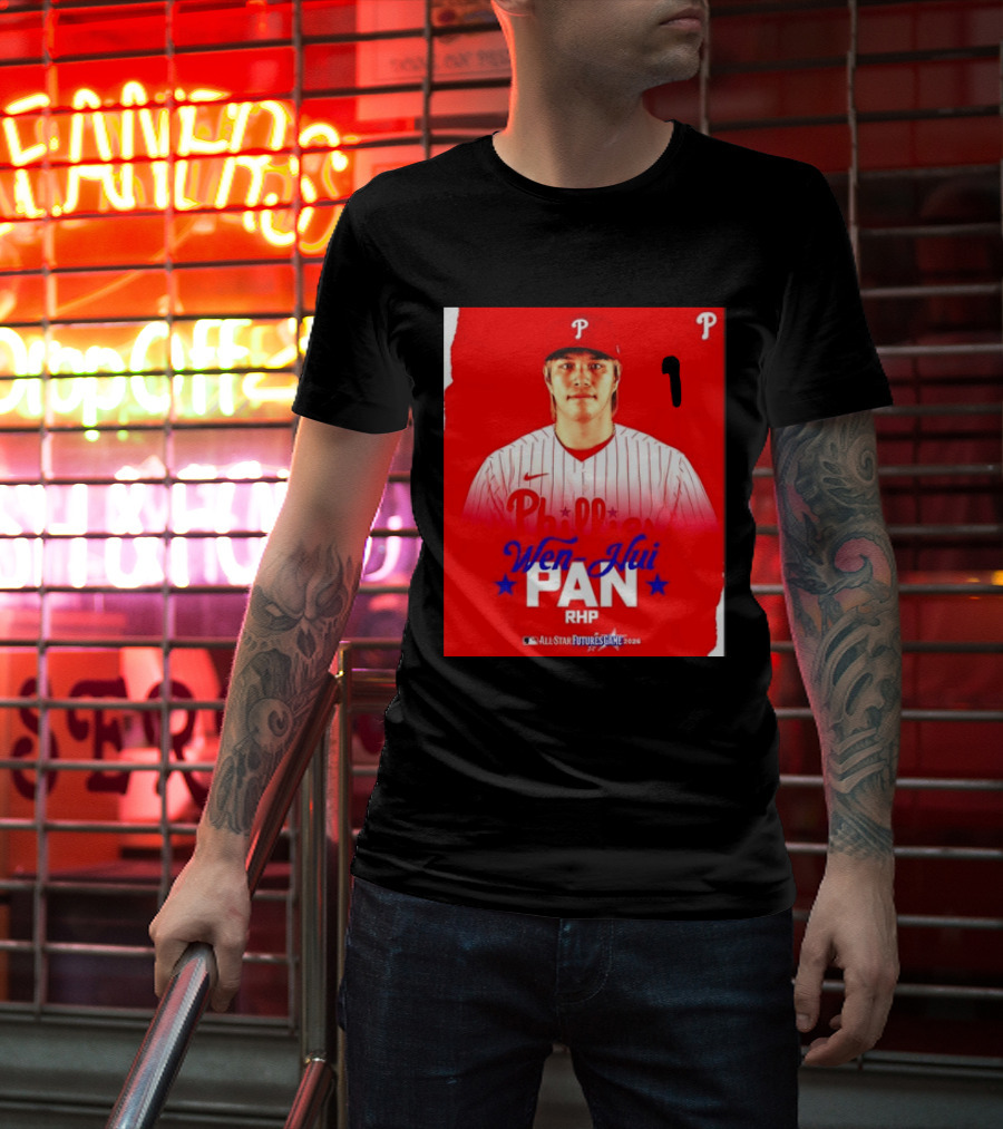 Wen Hui Pan Philadelphia Phillies RHP 2026 MLB All Star Futures Game T-Shirt
